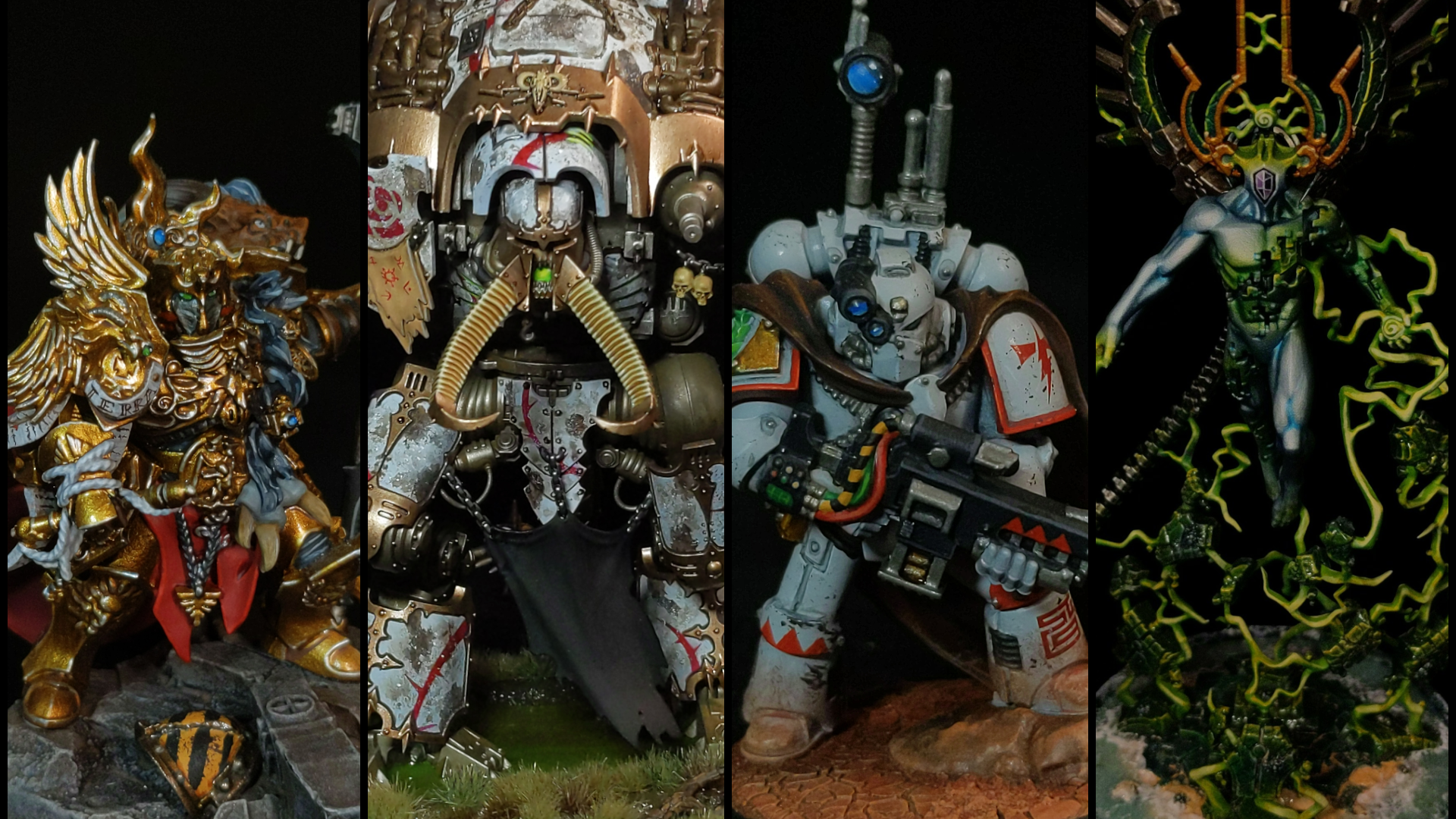 Image spread of painted miniatures